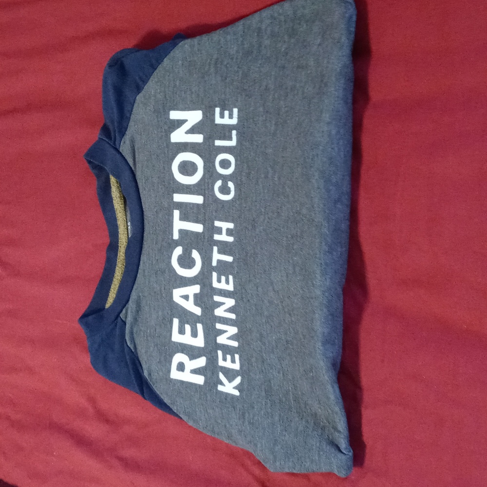 Kenneth Cole Reaction Kids' Blue and Gray Long Sleeve Tee